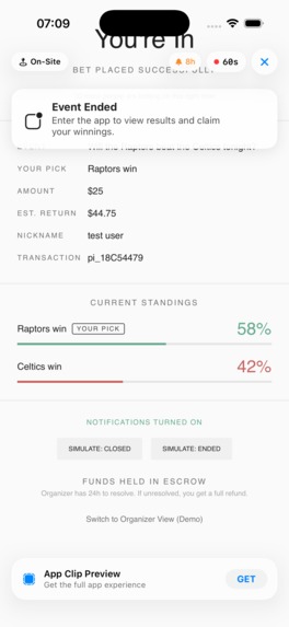 ClipBet – screenshot 3