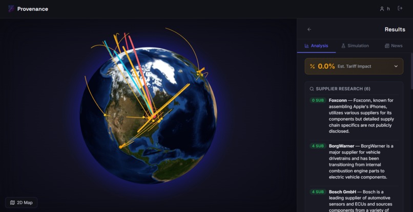 Provenance – screenshot 1