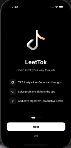 LeetTok – screenshot 1