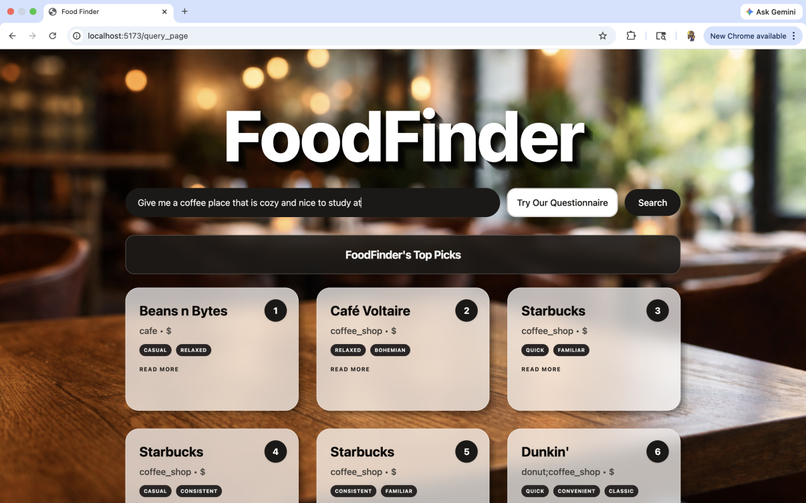 FoodFinder – screenshot 3