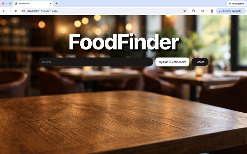 FoodFinder – screenshot 2