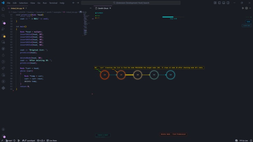 Zenith: The Intelligent Data Structure Mentor – screenshot 1