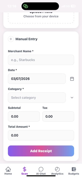 ExpenseVision – screenshot 1