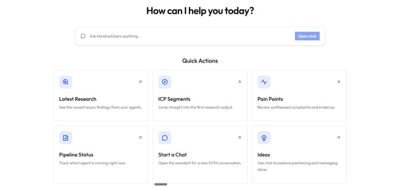 100users – screenshot 1