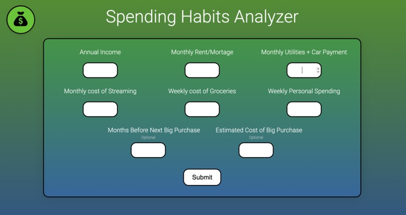 Spending Habits Analyzer – screenshot 1