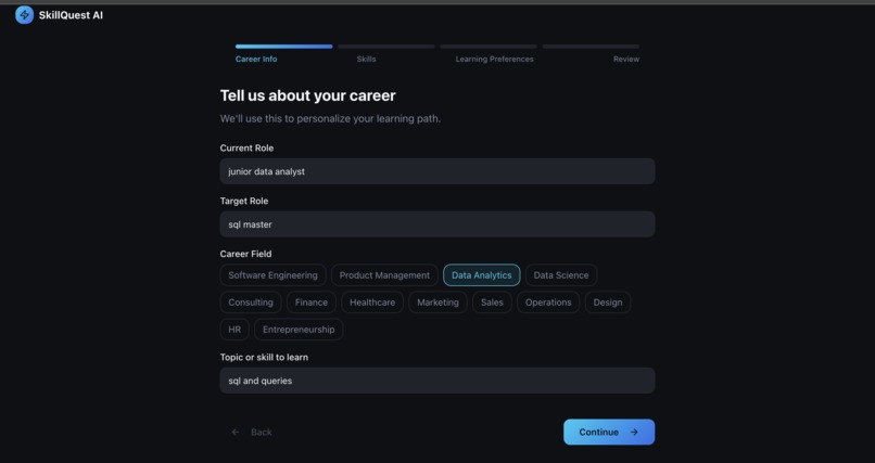 SkillQuest AI – screenshot 3