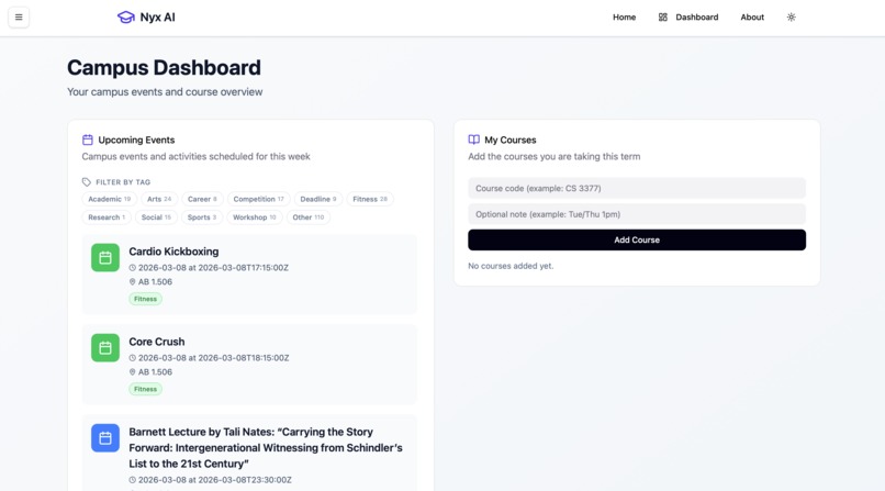 NYX.ai – screenshot 2