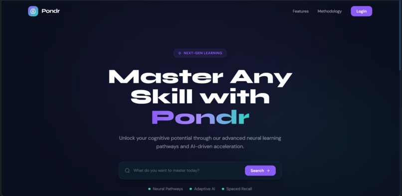 pondr – screenshot 1
