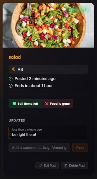 UTD Free Food Finder – screenshot 2