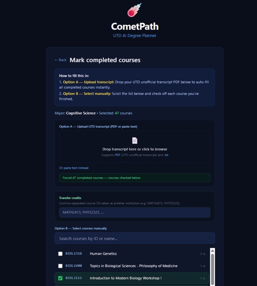 CometPath – screenshot 2