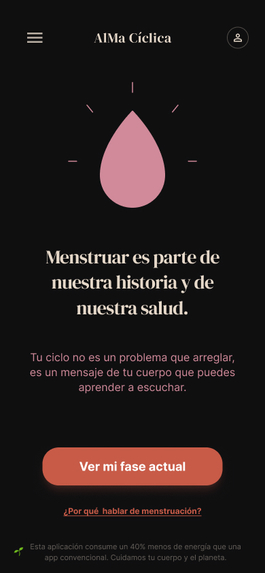 AlMa Ciclica - App Educación menstrual. – screenshot 1