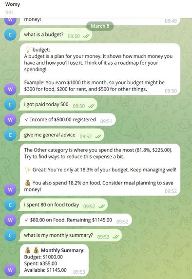 Womy – screenshot 2