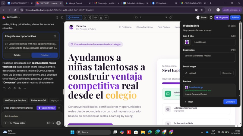 Prueba del Presente al Futuro – screenshot 1