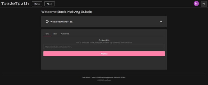 TradeTruth – screenshot 1