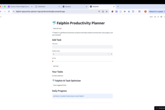 Falphin – Gamified AI Productivity Planner