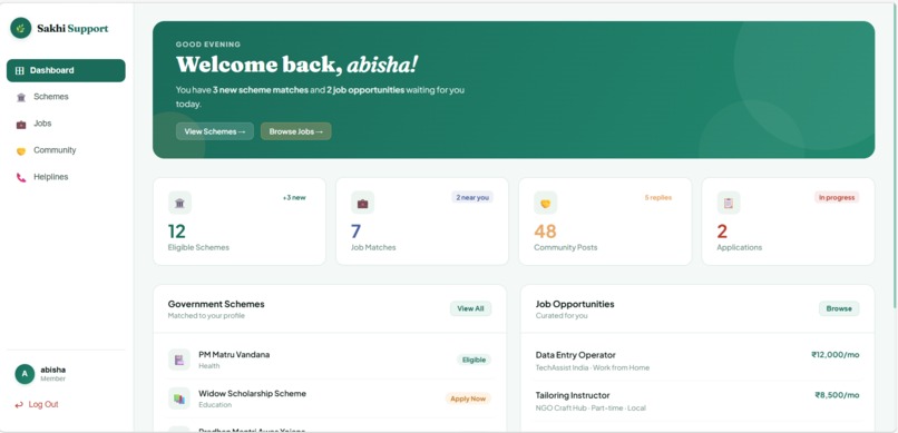 Sakhi Support – Empowering Women with Support – screenshot 5