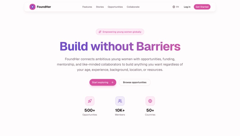 FoundHer – screenshot 1