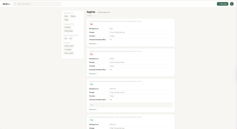 MedEX – screenshot 2