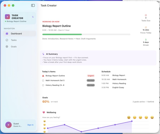 Task Creator – screenshot 1