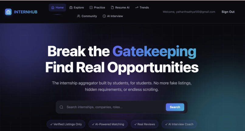 InternHub – screenshot 4