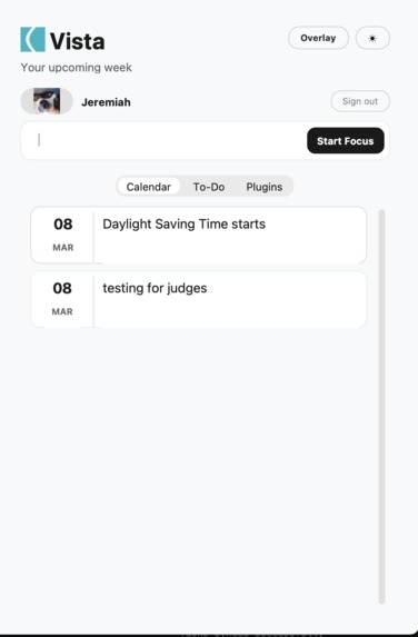 Vista – screenshot 1