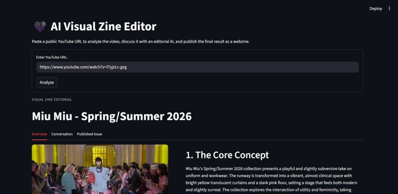 AI Visual Zine Editor – screenshot 2