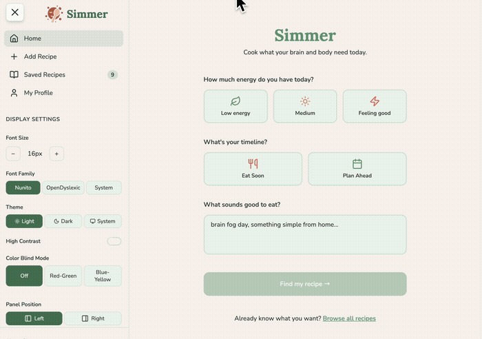 Simmer – screenshot 1