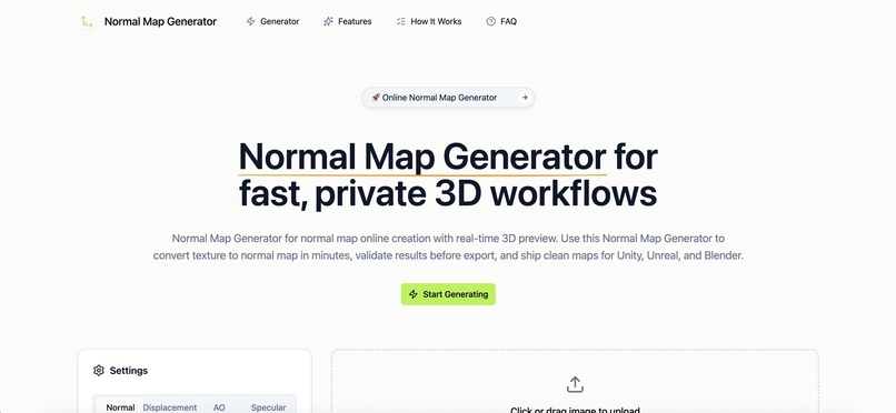 Normal Map Generator – screenshot 1