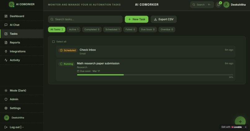 AI Coworker – screenshot 3