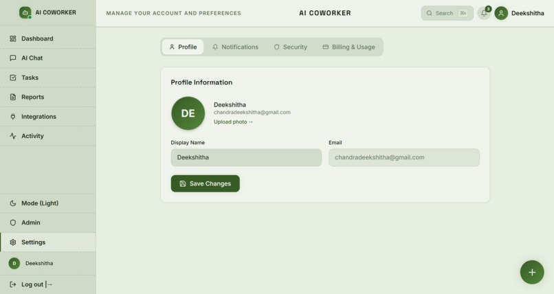 AI Coworker – screenshot 4
