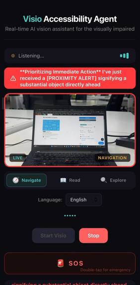 Visio — Live AI Accessibility Agent – screenshot 3
