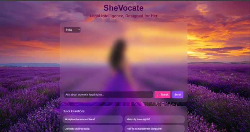 SheVocate – screenshot 1