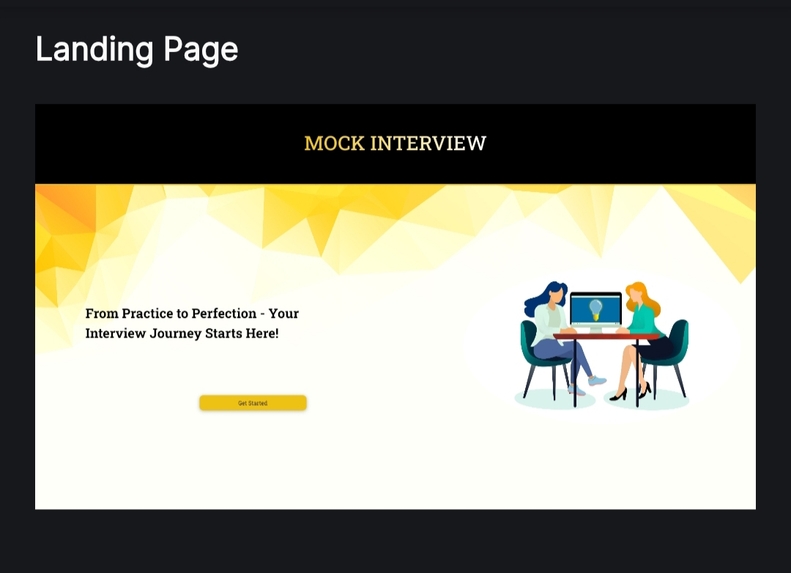 Ai based interview practice system  – screenshot 1