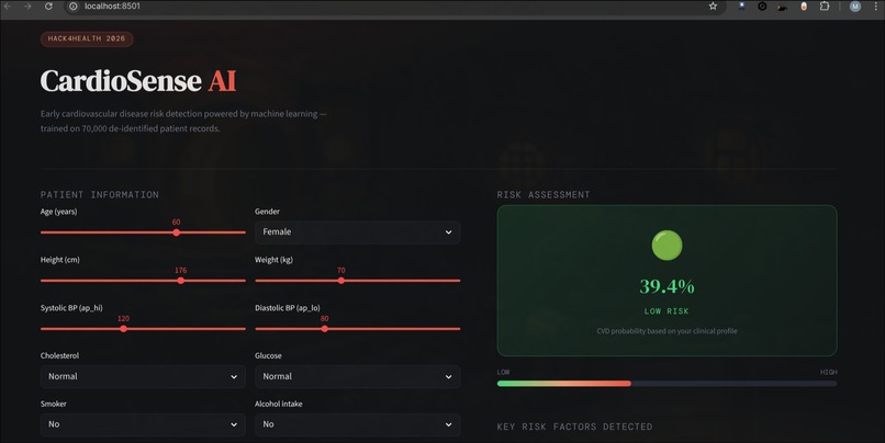 CardioSense AI – screenshot 1
