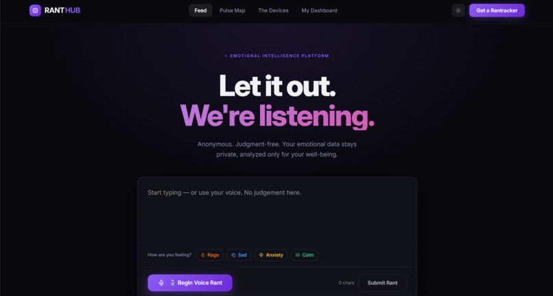 RANT and RANTRACKER HUB – screenshot 3