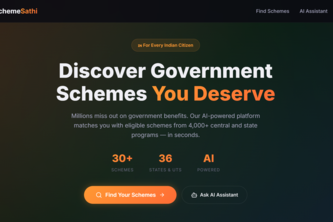 SchemeSathi AI-Powered Government Scheme Discovery Platform