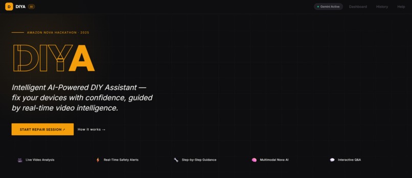 DIYA: Intelligent AI-Powered DIY Assistant – screenshot 1