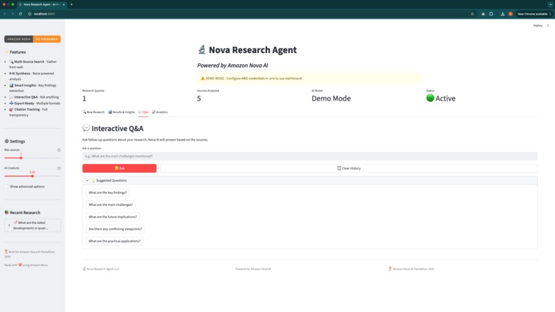 nova-reserach-agent – screenshot 1