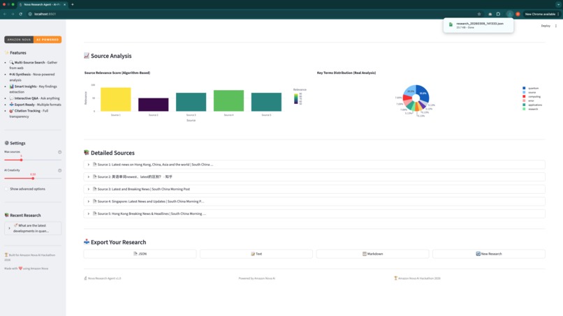 nova-reserach-agent – screenshot 3