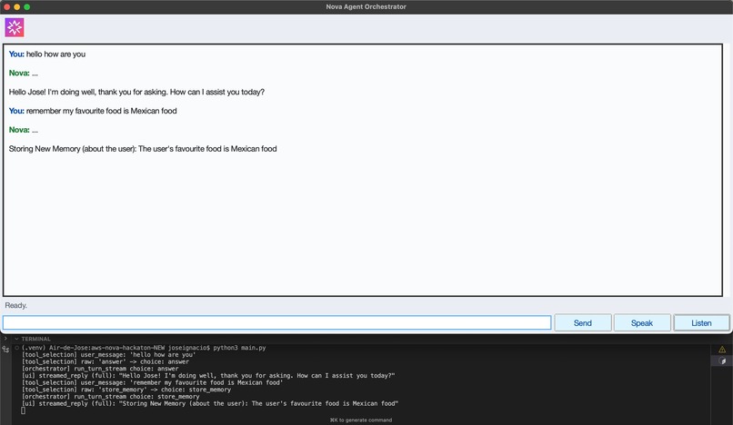 Nova Agent Orchestrator – screenshot 1