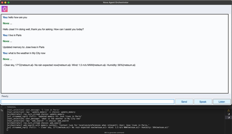 Nova Agent Orchestrator – screenshot 3