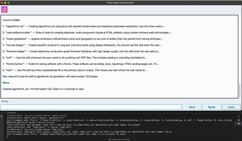 Nova Agent Orchestrator – screenshot 7