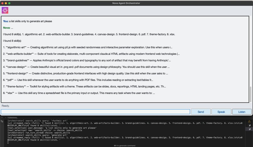 Nova Agent Orchestrator – screenshot 9