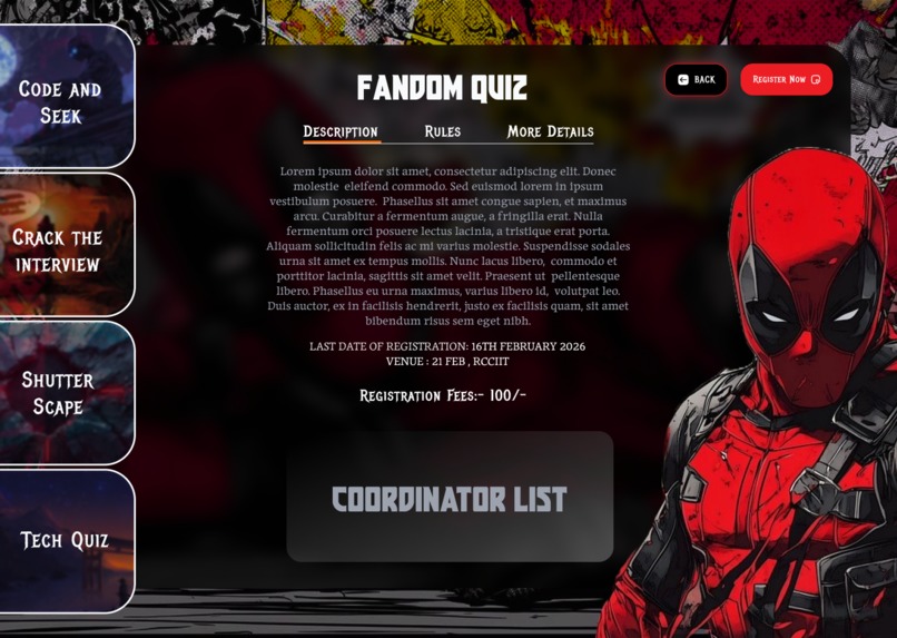 Techtrix 2026 (Tech Fest Website) – screenshot 5