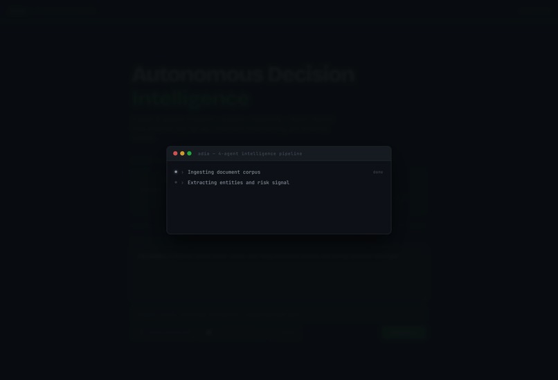 ADIA — Autonomous Decision Intelligence Agent – screenshot 5