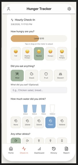Hunger Tracker – screenshot 1