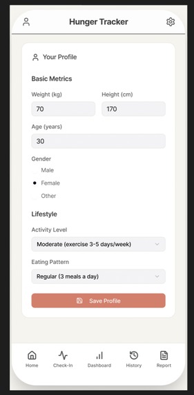 Hunger Tracker – screenshot 5