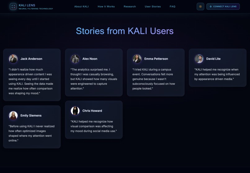 KALI Lens – screenshot 4
