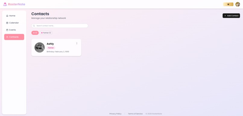 Roster Note – screenshot 6