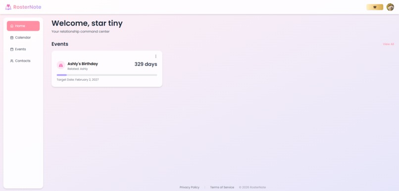 Roster Note – screenshot 2